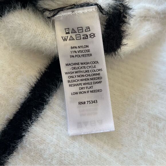 Bailey 44 Mock Neck Pullover In Neutral Stripes - Picture 2 of 6